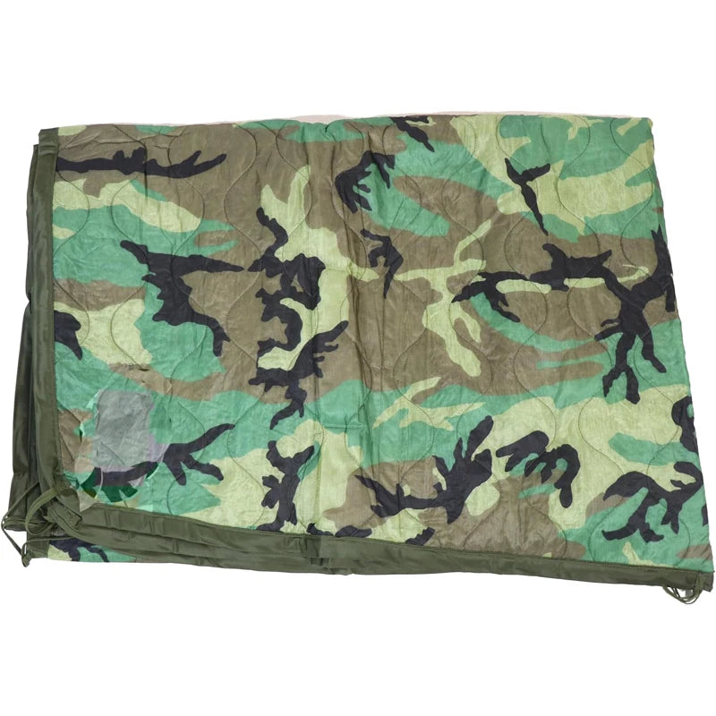 GREENCITY 200CM Military Army Camping Blanket Tactical Woobie Blanket Poncho Liner Lightweight All Weather Blankets Camping Gear