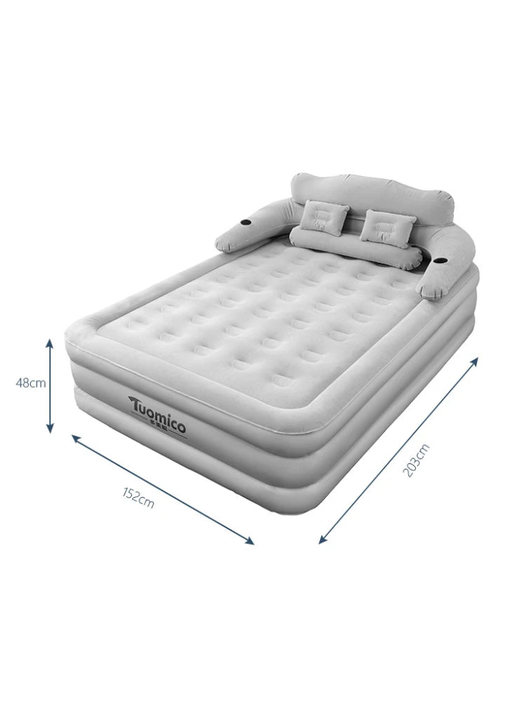 Queen Size Air Mattress Sofa Bed for Outdoor Indoor Portable Inflatable Couch High Quality Camping Rest Folding Mattress