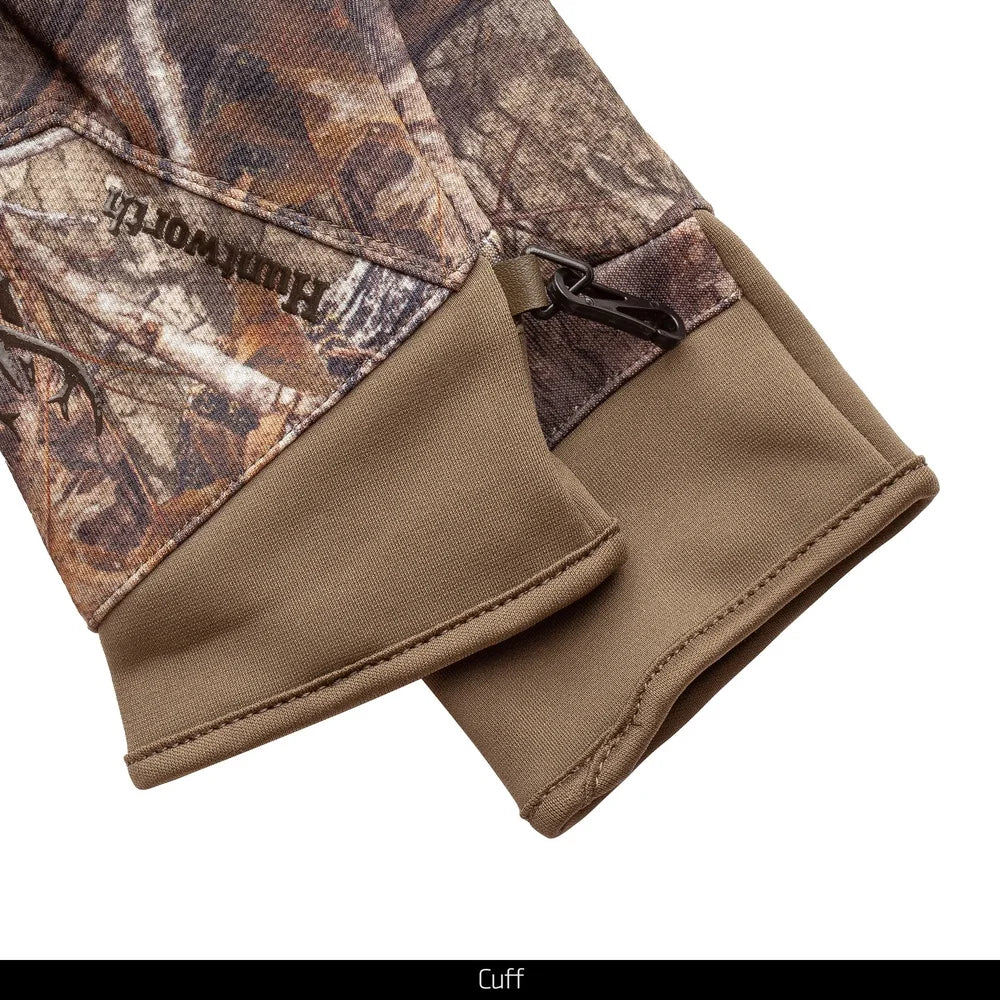 Men's Falcon Windproof Hunting Gloves Lightweight Camouflage Touch Screen Enabled Antimicrobial Durable Grip Size M/L Outdoor