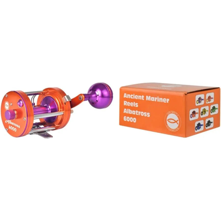 Albatross 6000 Catfish Reels Conventional Round Baitcasting Reel for HeavyDuty Fishing Applications with Smooth Casting Perform