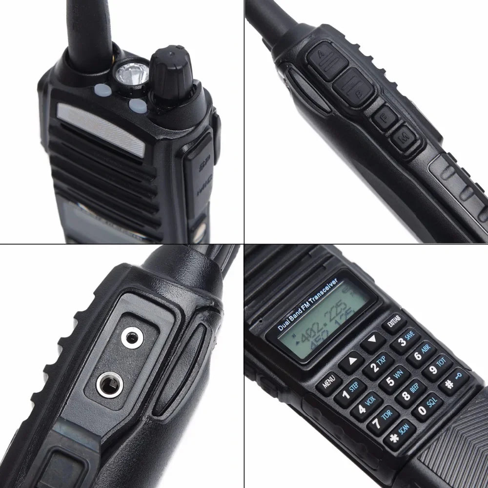 1/2PCS BAOFENG UV-82 8W Walkie Talkie 3800mAh Battery UV82 Dual Band VHF UHF Long Range Emergency Ham Radio Station for Outdoor