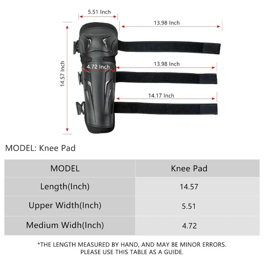 Adjustable Motocross Knee and Shin Guards for Men Crashproof Motorcycle Leg Armor Protection for Dirt Bike Racing HighPerforman