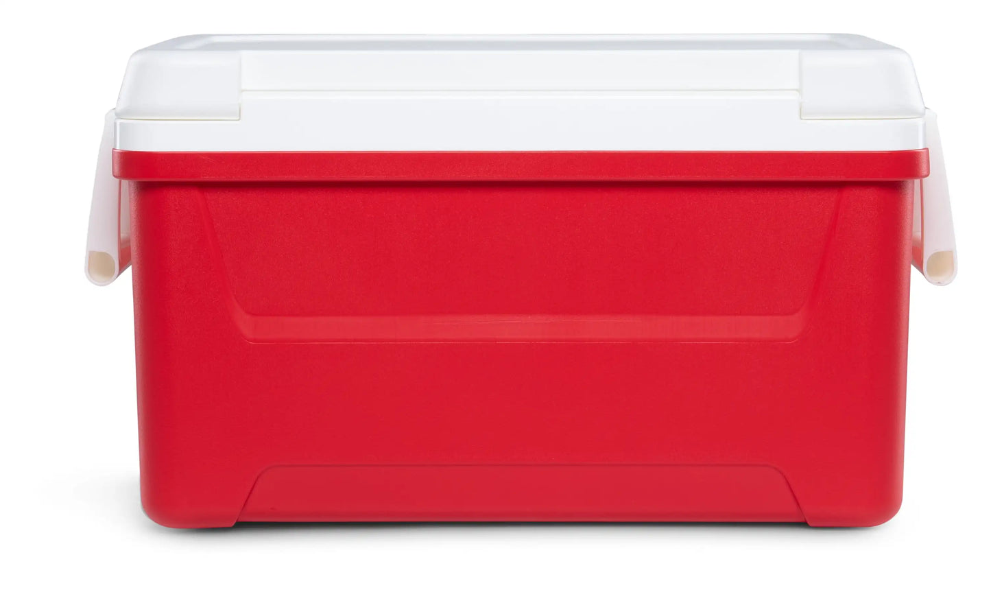 48-Quart Outdoor Picnic Camping Cooler, Red, Portable and Easy to Clean, Large Capacity, Perfect for Friends Gathering