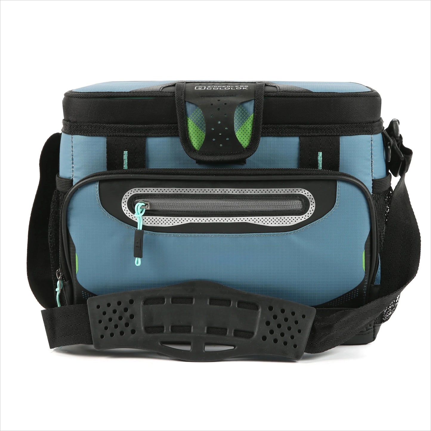 12 Can Zipperless Soft Cooler, Bali Green, 8 QT Exterior mesh pockets for essentials Easy to carry