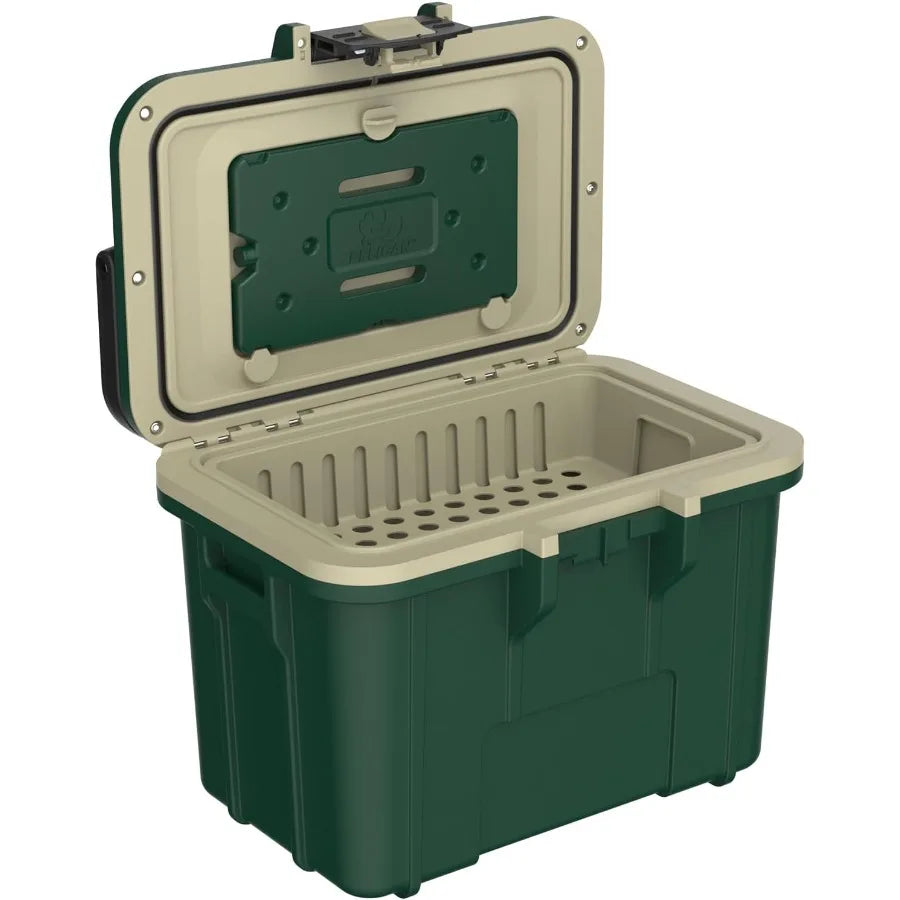 8QT Personal Cooler Dry Box for Outdoor Adventures Portable Ice Chest with Insulated Interior and Sealed Lid to Keep Items Cool