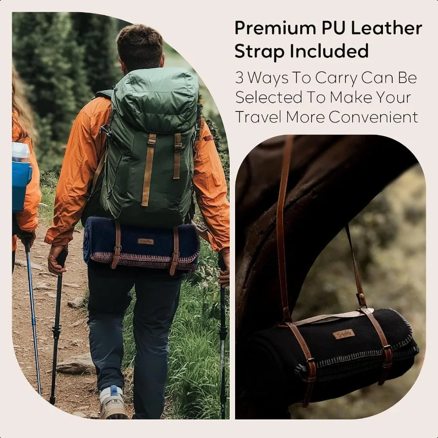 100 Wool Blanket 62 x 86 Warm Thick Washable Military Wool Blanket Great for Camping Outdoors Sporting Events Survival Kits Car