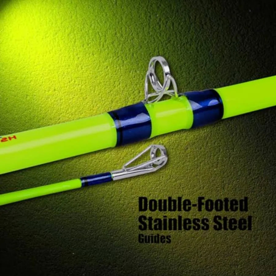 Catfish Fishing Rods 1 Piece 2 Piece Catfishing Pole for Heavy Duty Catfish Hunting Medium Heavy Power Casting Rod in 7