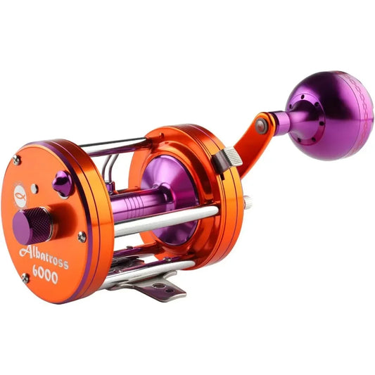 Albatross 6000 Catfish Reels Conventional Round Baitcasting Reel for HeavyDuty Fishing Applications with Smooth Casting Perform