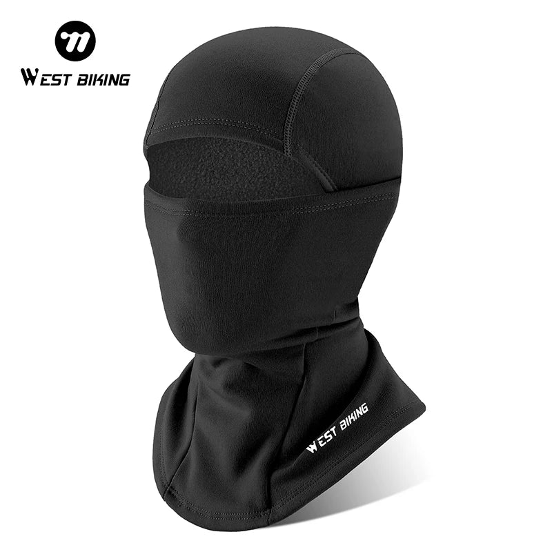 WEST BIKING Winter Fleece Cycling Cap Hat Windproof Men Women Sport Scarf Balaclava Ski Bicycle Motorcycle Running Neck Warmer