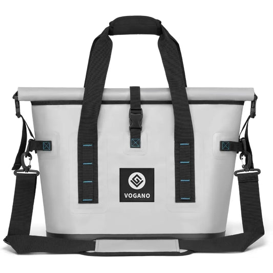 40 Can Soft Cooler Bag - Insulated Leak-Proof Large Cooler Bag with Roll-Top Waterproof Seal Portable Ice Chest for Camping Bea