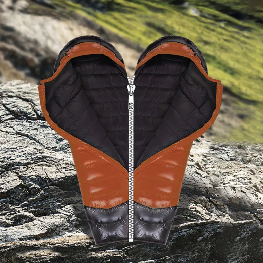 Goose Down Winter Sleeping Bag Ultralight Thermal Sleeping Bag Waterproof for Backpacking Camping Hiking
