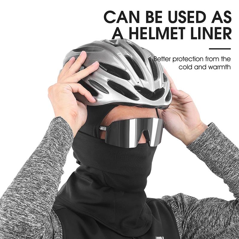 WEST BIKING Winter Fleece Cycling Cap Hat Windproof Men Women Sport Scarf Balaclava Ski Bicycle Motorcycle Running Neck Warmer