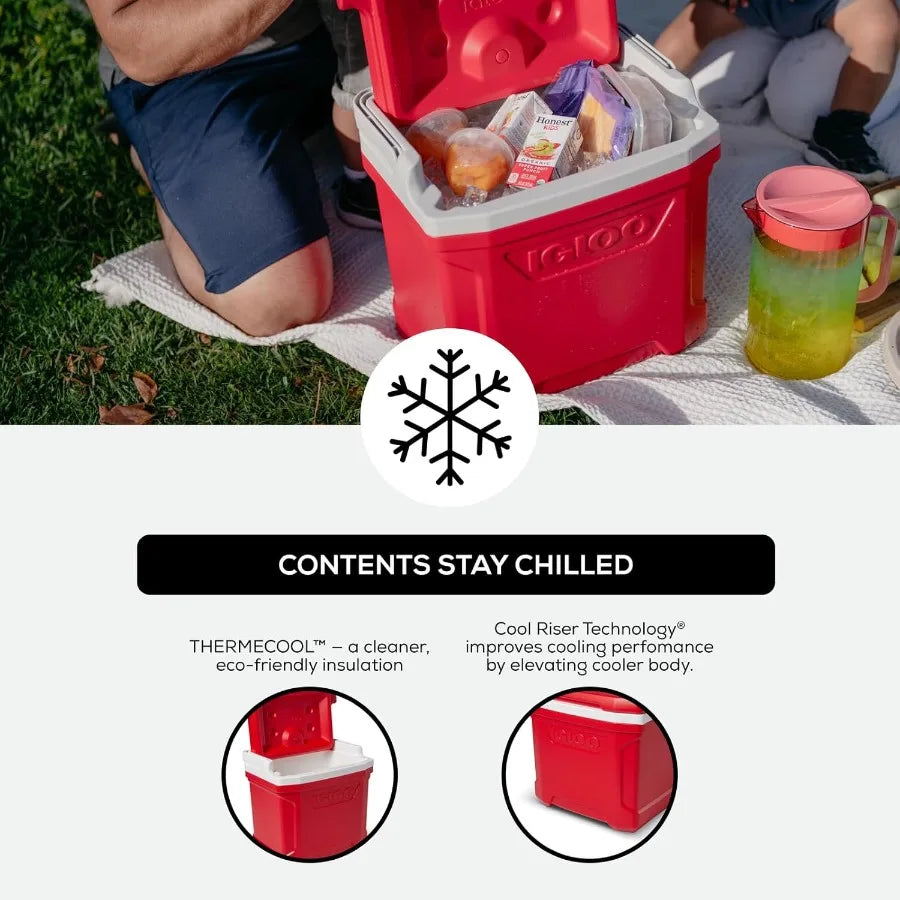 Hard Coolers Profile II Series Insulated Ice Chests with Durable Construction and Smooth-rolling Wheels Perfect for Outdoor Adv