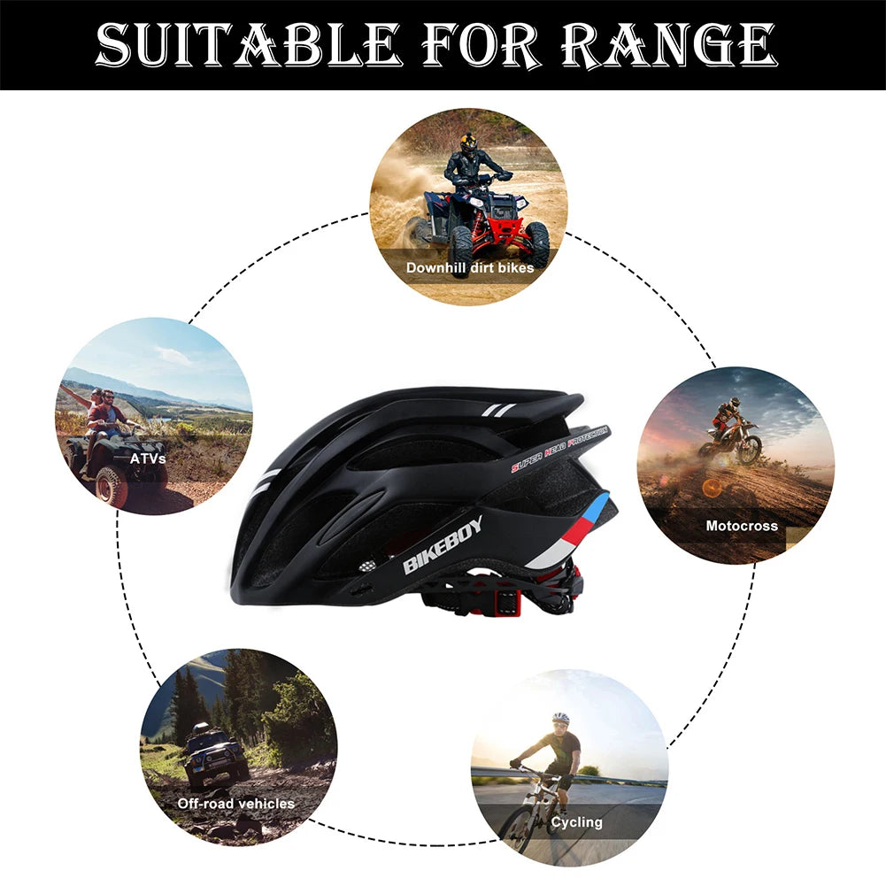 EPS PC Cycling Helmet Breathable Adjustable Bicycle Helmet Sport Mountain Bike MTB Safety Cap Cycling Equipment