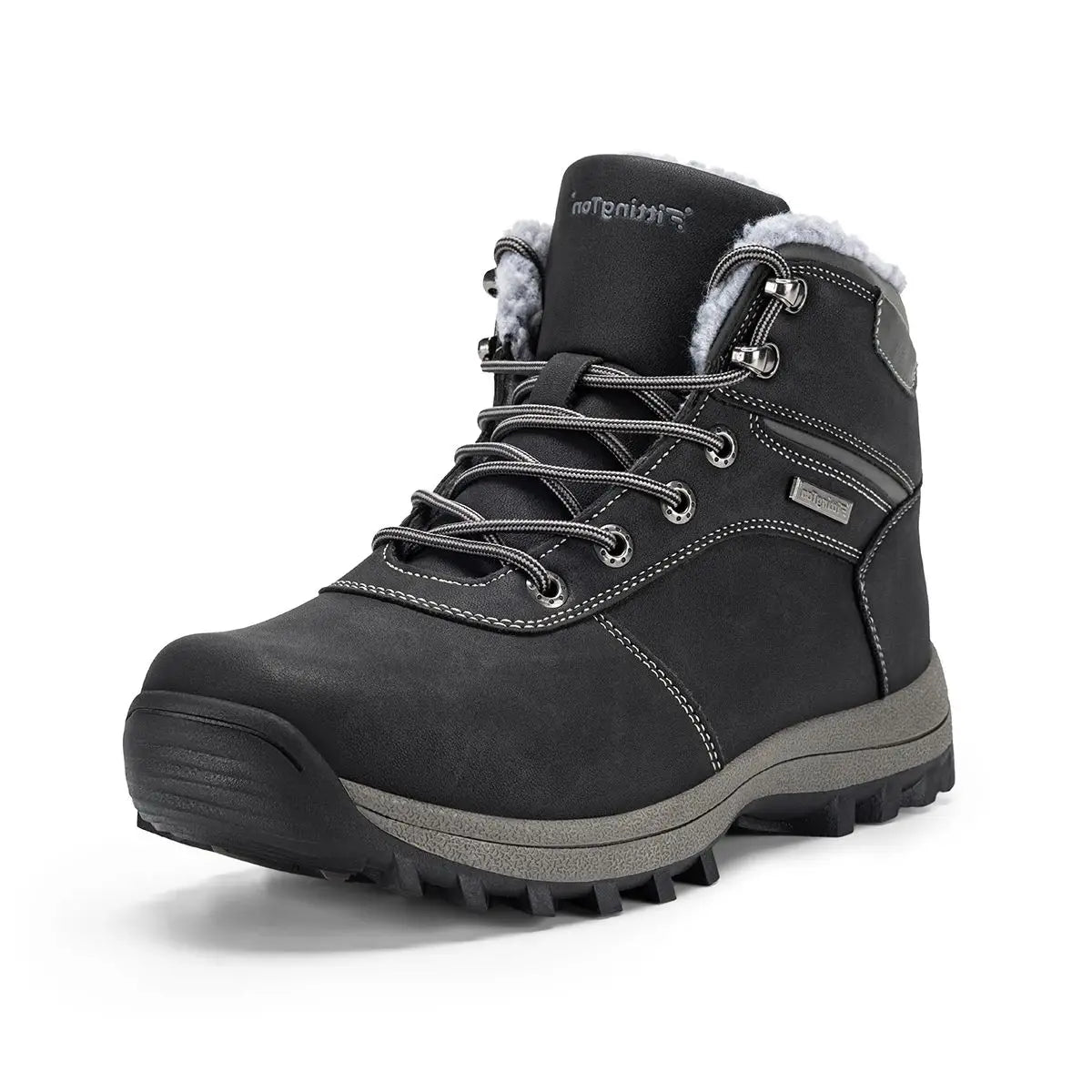 Fittington Men's Winter Boots Warm Snow Boots For Men Wide Size Plush Shoes Men Waterproof Ankle Boots High Top Outdoor Shoes