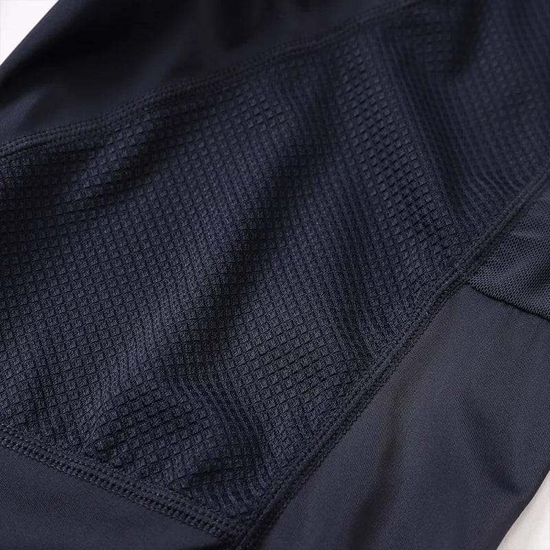 YKYWBIKE Men's Cycling Bib Long Pants Hollow Out Breathable Pants Spring Autumn Long Road Bike Tight Cycling Pants Bib