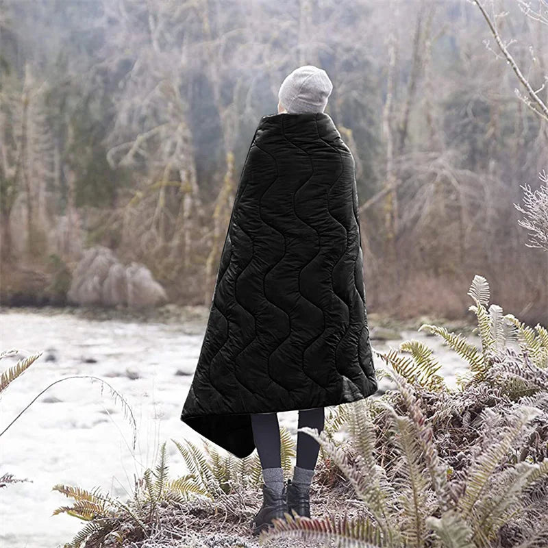 GREENCITY 200CM Military Army Camping Blanket Tactical Woobie Blanket Poncho Liner Lightweight All Weather Blankets Camping Gear