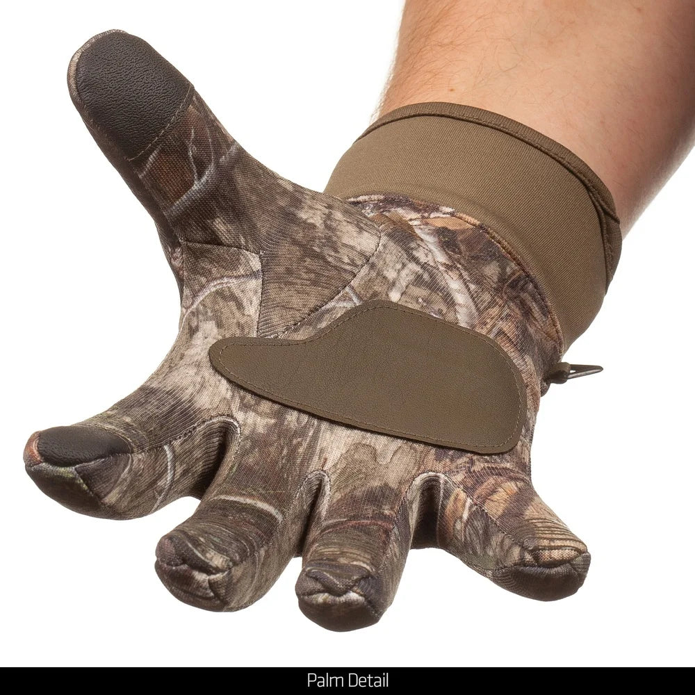 Men's Falcon Windproof Hunting Gloves Lightweight Camouflage Touch Screen Enabled Antimicrobial Durable Grip Size M/L Outdoor