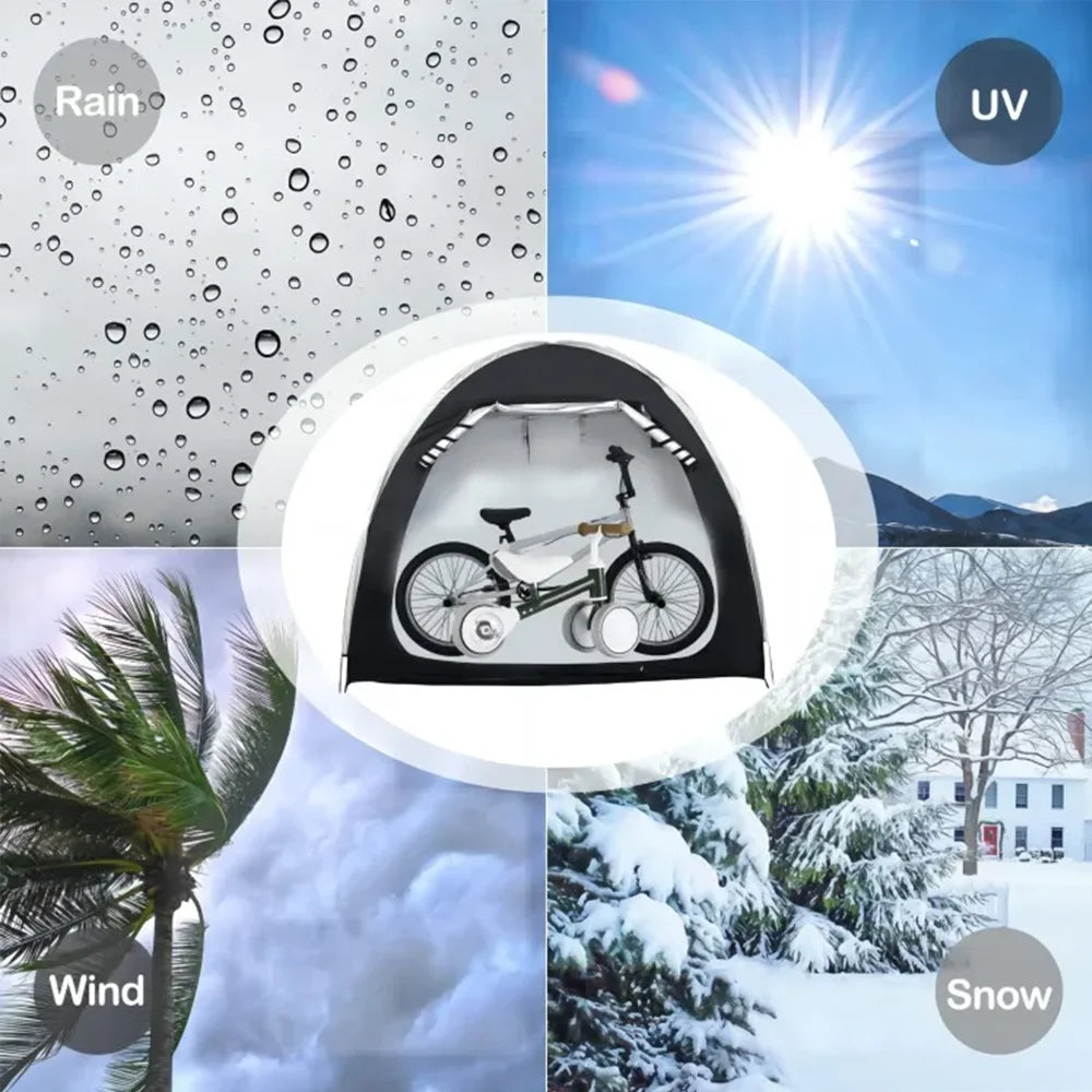 Outdoor Storage Bicycle Shelds Large Space Foldable Portable Outdoor Road Bike Tents Waterproof Foldable Bicycle Protective Gear