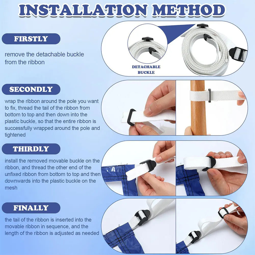 15ftx3ft Pool Volleyball Replacement Net with Carrying Bag Pool Water Volleyball Net Adjustable for Outdoor Swimming Pool Beach