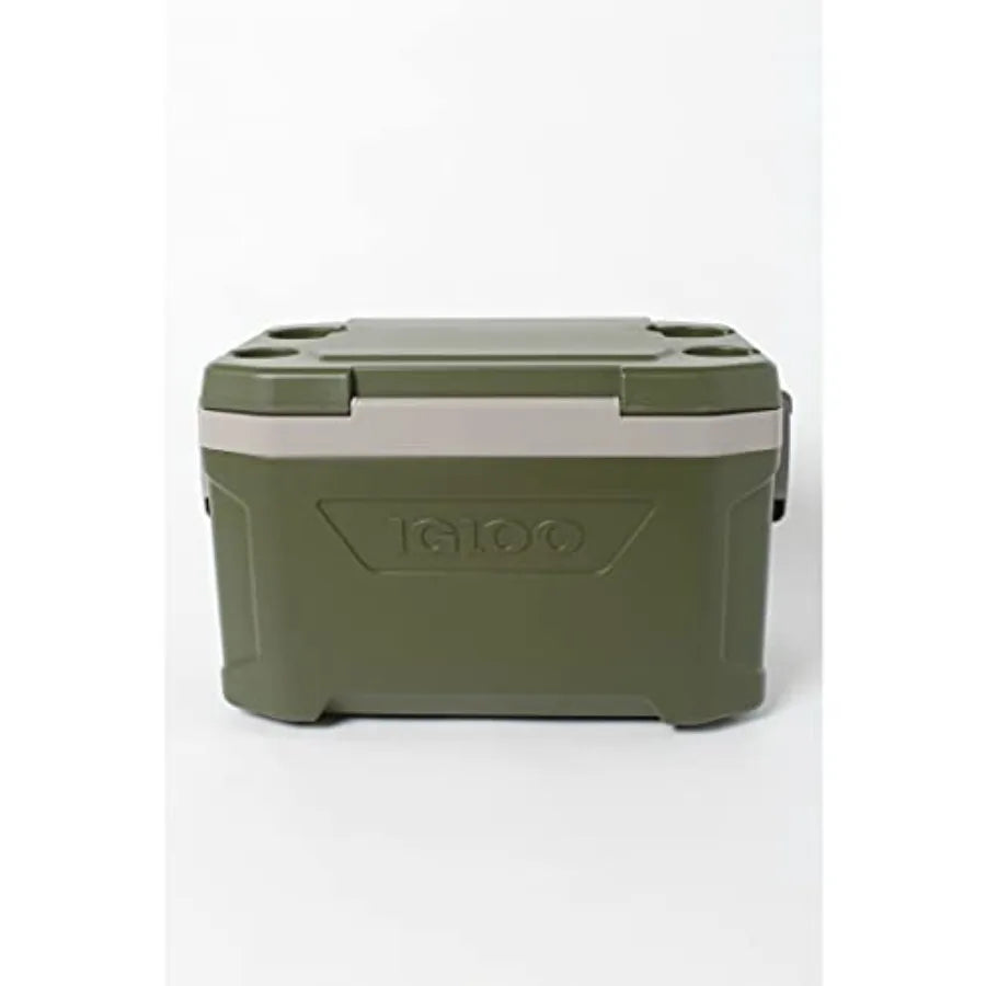 60367 Sportsman Latitude 52 Cooler Box Approx. 11.2 gal 49 L for Outdoor Camping Leisure Activities and Fishing Durable Green D