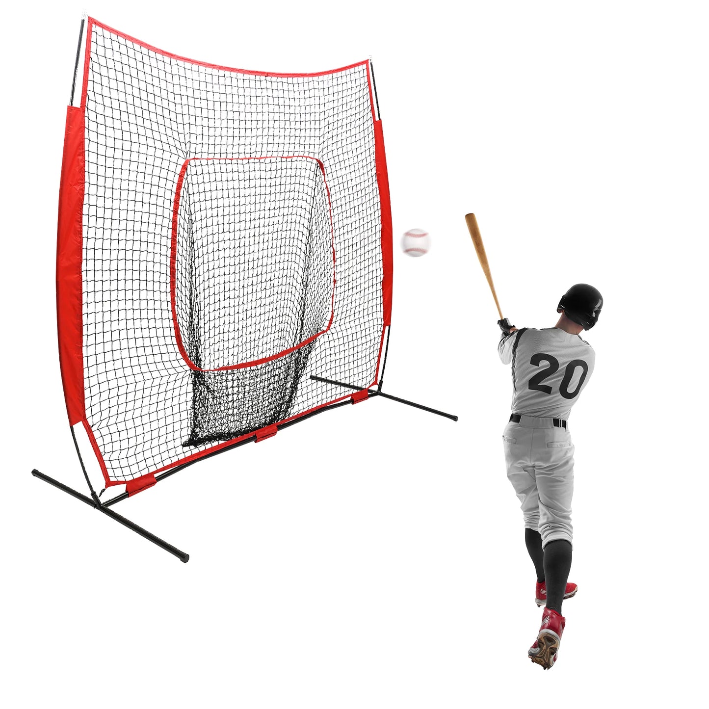 Baseball Softball Hitting Pitching Net Baseball Backstop Practice Net for Pitching Batting Catching Indoor Outdoor with CarryBag
