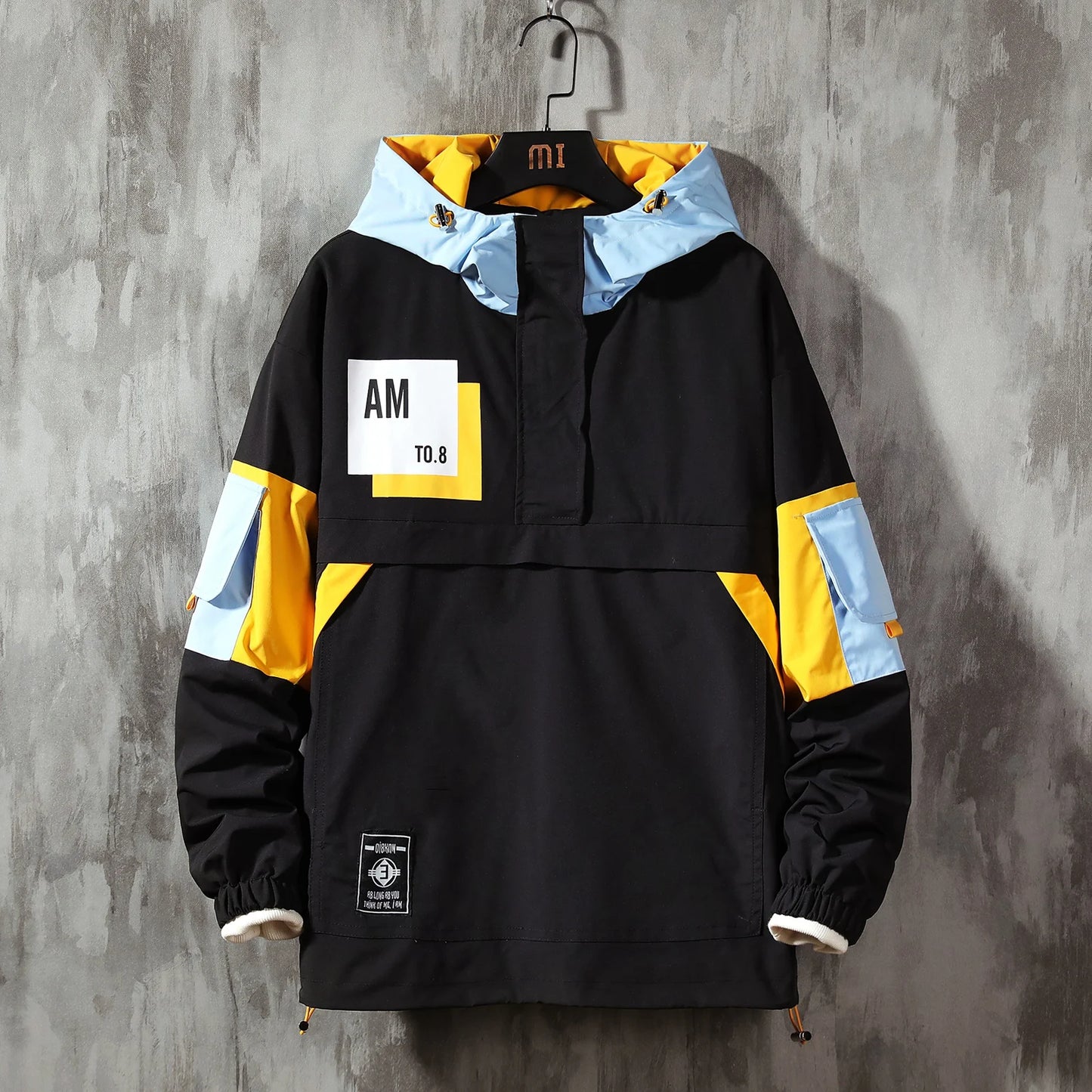 Men's Jacket hoodie Fashion Casual Streetwear Hoodie Jacket Men Waterproof Clothes Mens Windbreaker Coat Male Outwear