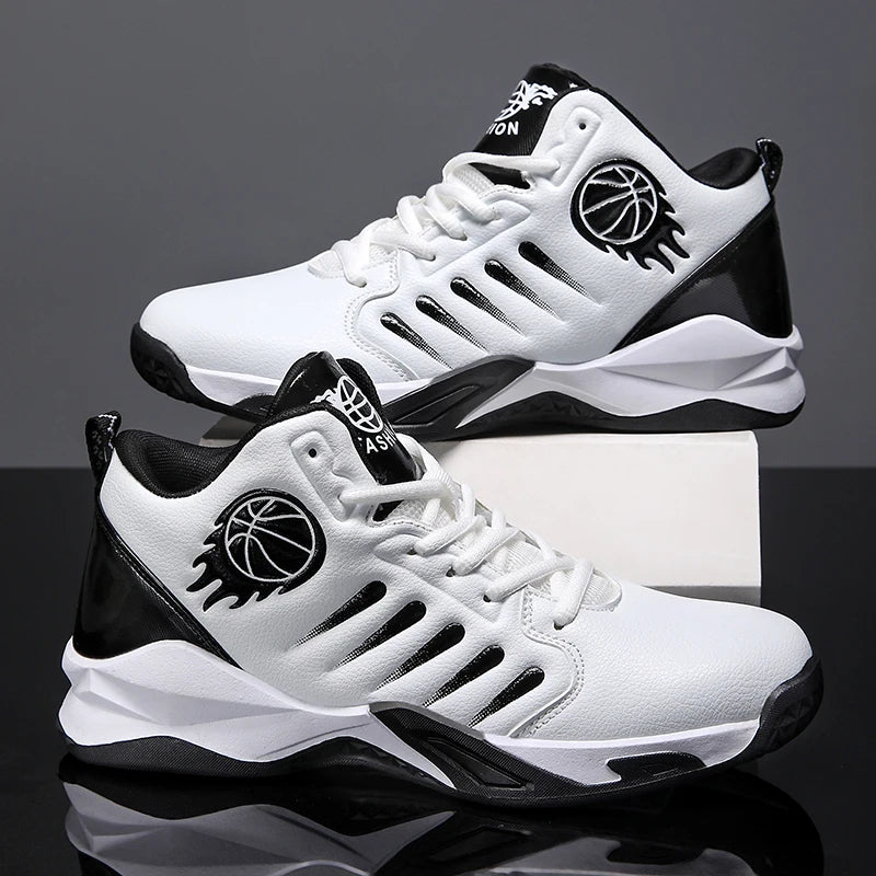 Men's Basketball Shoes Breathable Non-Slip Sneakers Fashionable Sports