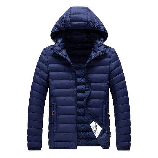 8XL Men New Autumn Winter Warm Waterproof Parkas Jacket Coat Mens Hooded Casual Outwear Detachable Hat Outfits Parkas Coat Male