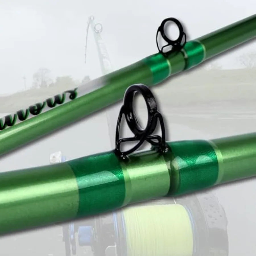 Catfish Fishing Rod 1 Piece 2 Piece Catfishing Fishing Pole Portable Travel Heavy Cat Catfish Casting Rod 6' 6'6 7' 8'