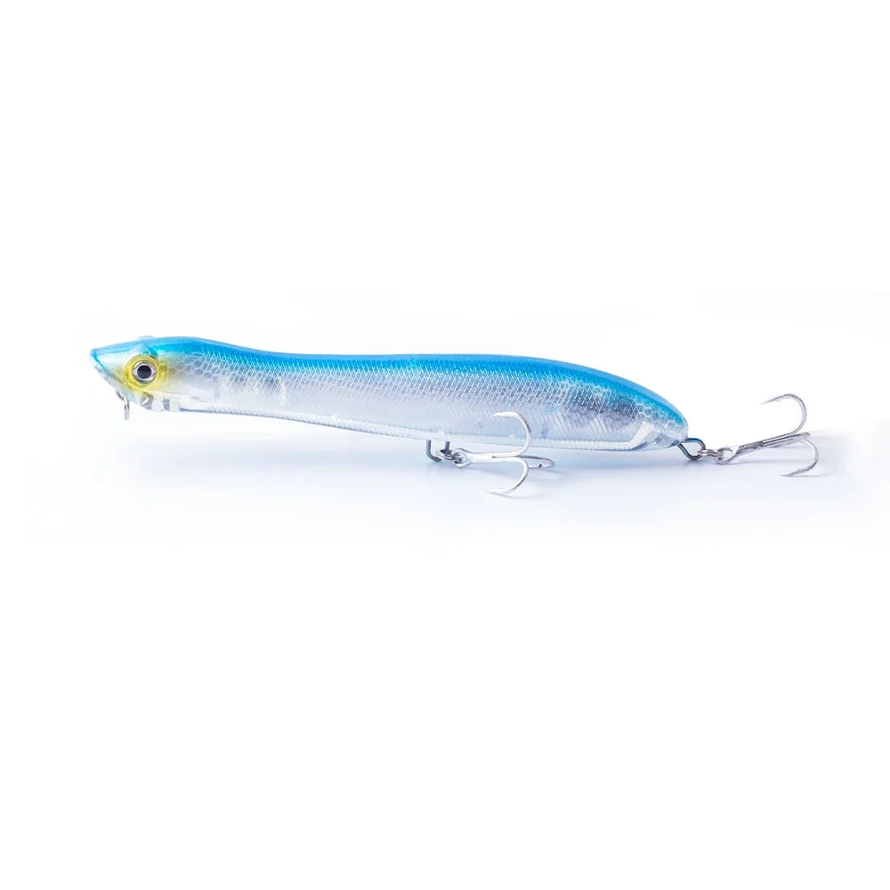 120mm/18g Topwater Pencil Popper Floating Fishing Lure Snakehead Wobblers Tackle Baits Minnow For Snapper Flounder Bass Chub