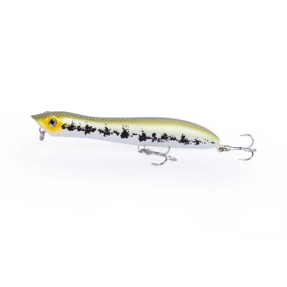120mm/18g Topwater Pencil Popper Floating Fishing Lure Snakehead Wobblers Tackle Baits Minnow For Snapper Flounder Bass Chub