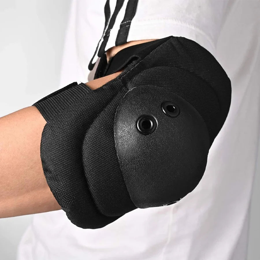 A set of Four Knees and Elbows,Airsoft Knee Elbow Protective Pads Combat Paintball Skate Outdoor Sports Safety Guard Gear