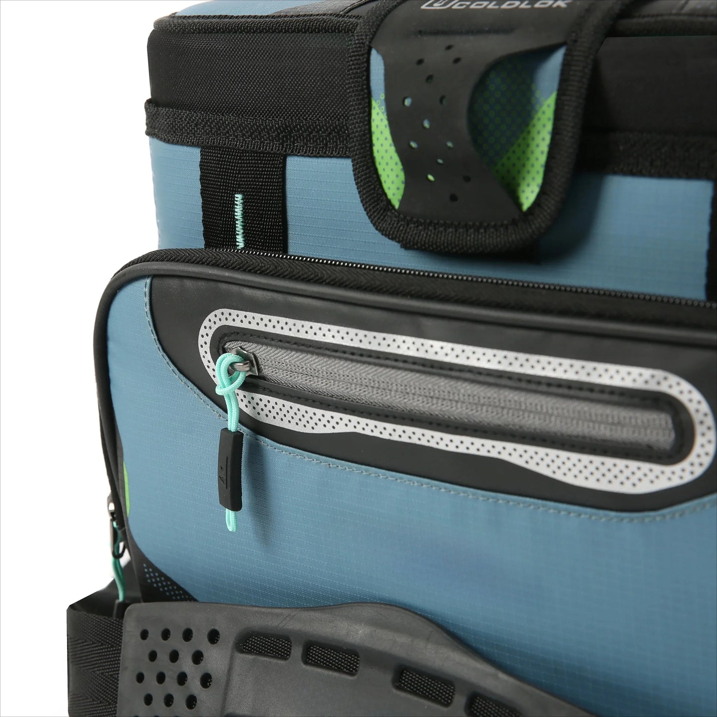 12 Can Zipperless Soft Cooler, Bali Green, 8 QT Exterior mesh pockets for essentials Easy to carry