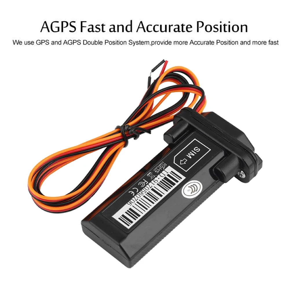 Motorcycle Waterproof GSM GPS Tracker Main Power Cut-off Alarm Real-time Tracking Finder Vibration Overspeed Alarm