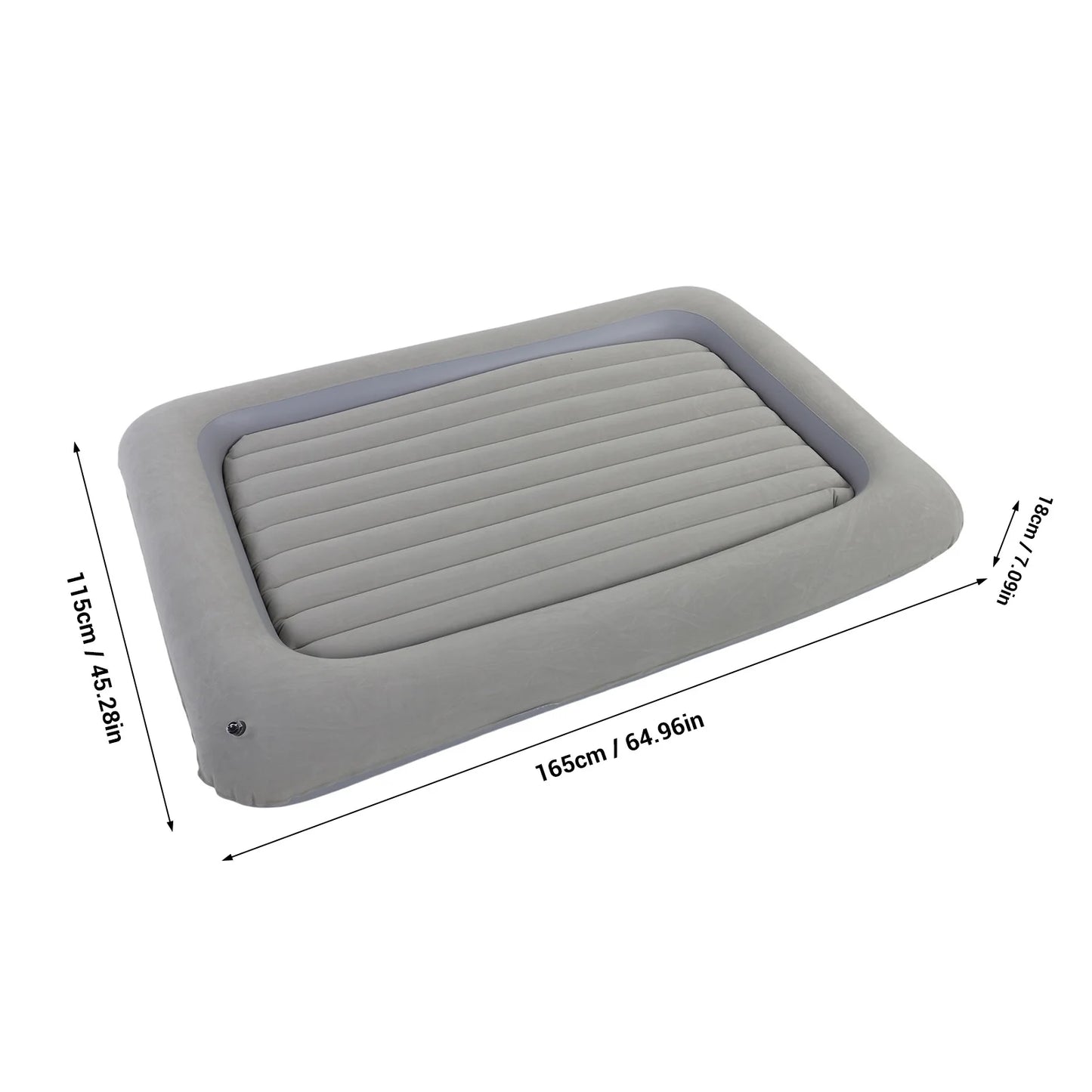 Inflatable Toddler Travel Camping Bed Air Mattress Set Portable Blow Up Detachable 2 Sided Inflatable Mattress for Boys Girls