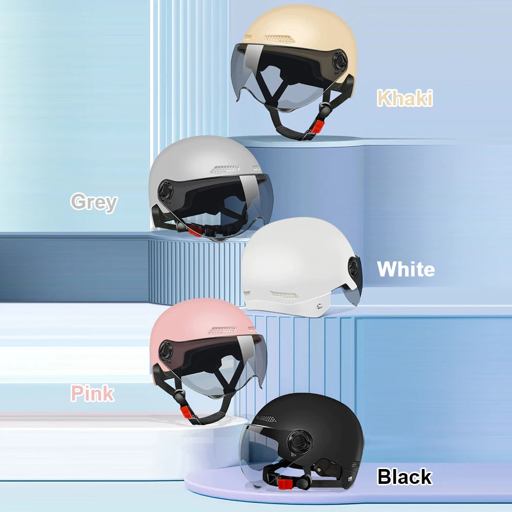 Electric Bike Helmet Cycling Safety Helmet Adjustable Lightweight Bicycle Helmet Detachable Lining Cycling Accessories