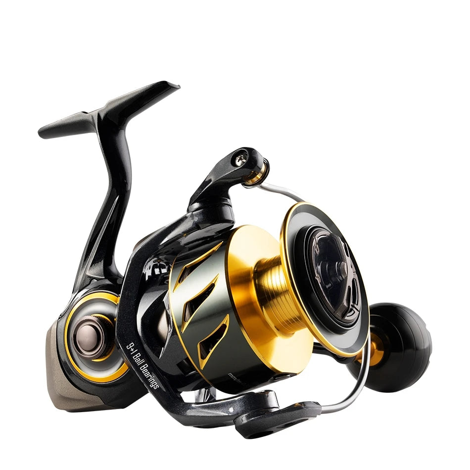 ROOBLINOS SW Spinning Reel Ultralight  Saltwater Surf Reel  5.0:1 9+1 BB Max Drag 12kg Fishing Reels Wheel