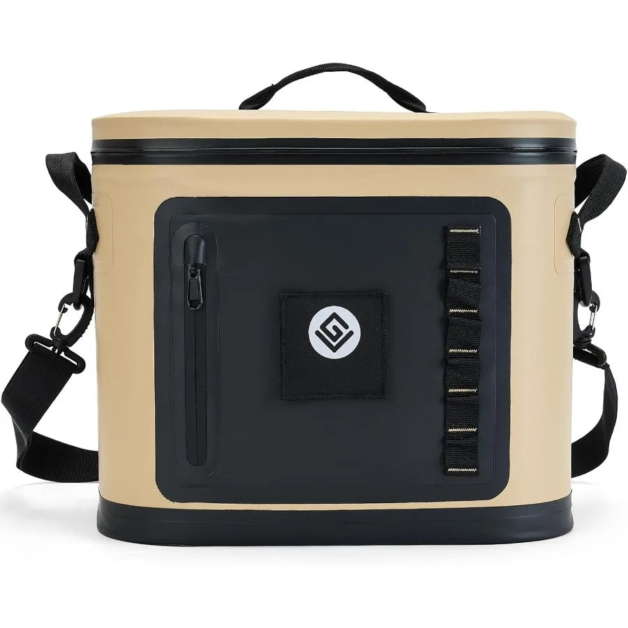 Soft Cooler Insulated Leak-Proof Cooler Bag with Waterproof Zipper for Portable Ice Chest Use in Camping Beach Trips Travel Adv