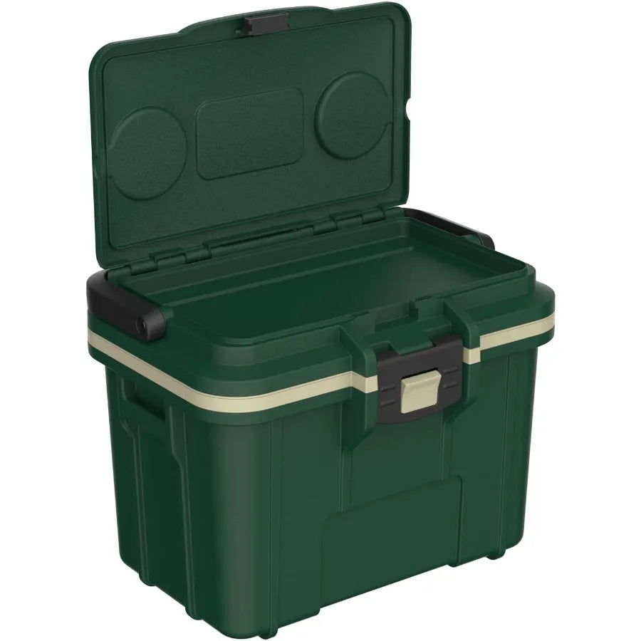 8QT Personal Cooler Dry Box for Outdoor Adventures Portable Ice Chest with Insulated Interior and Sealed Lid to Keep Items Cool