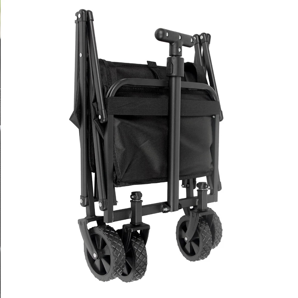 Collapsible Wagon Cart Large Capacity Heavy Duty Foldable Wagon Garden Utility Cart for Outdoor Camping Garden Sports Beach