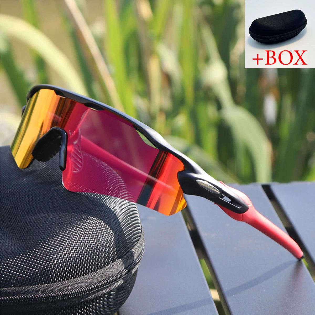 Running Driving Fishing Men's Sport Sunglasses Cycling Glasses for Men Women TR90 Frame With HD Lens Anti-Glare For MTB