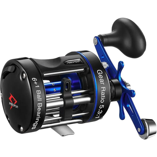 Chaos XS Baitcasting Fishing Reel with Reinforced Metal Body for Smooth and Powerful Performance in Saltwater Inshore Surf Trol