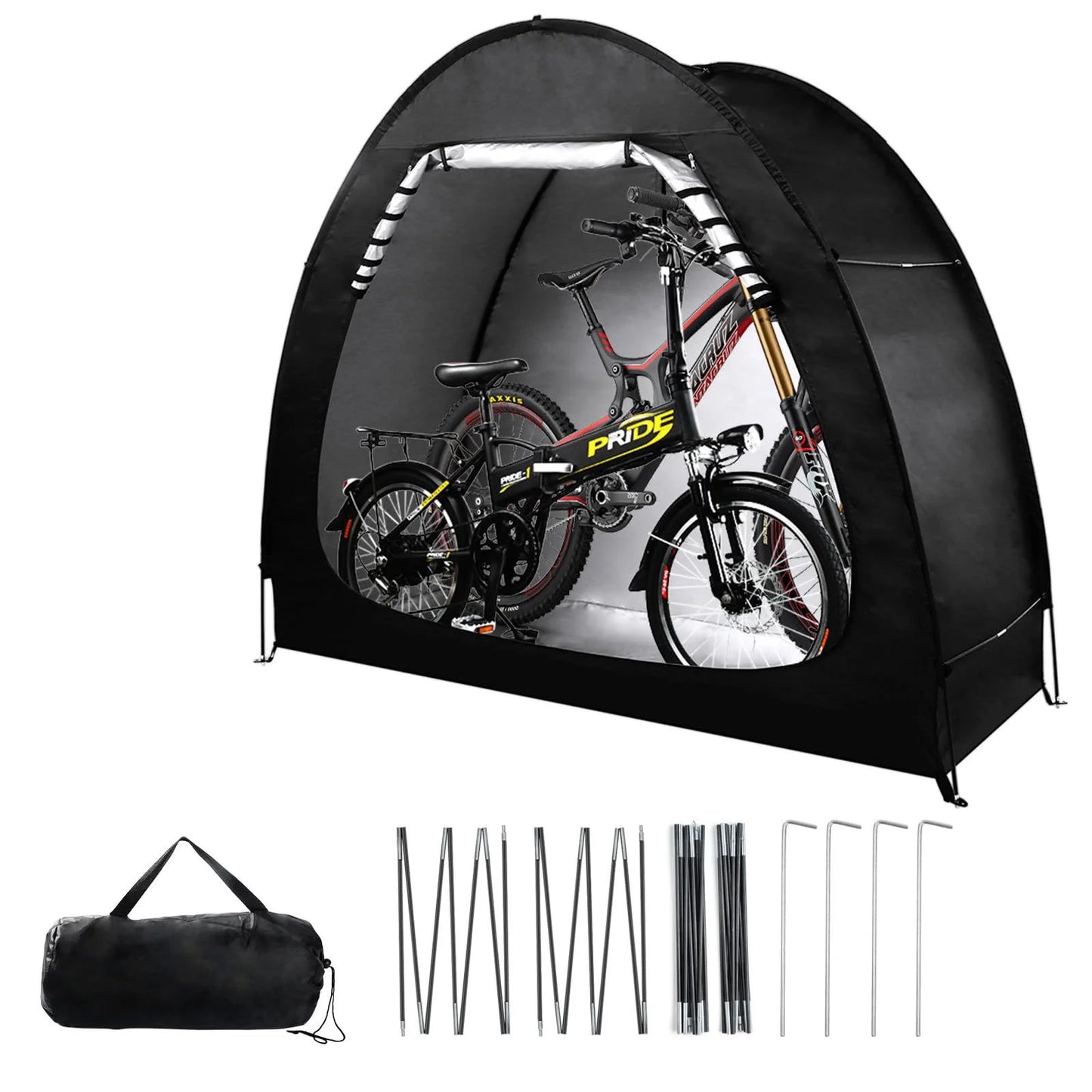 Outdoor Storage Bicycle Shelds Large Space Foldable Portable Outdoor Road Bike Tents Waterproof Foldable Bicycle Protective Gear
