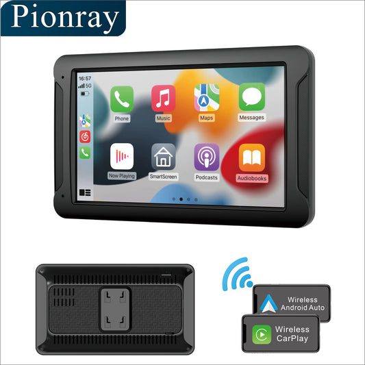 "10.26'' Wireless Car Touchscreen" CarPlay/Android Auto, BT, Backup Cam, Navigation, Mirror Link for All Cars"